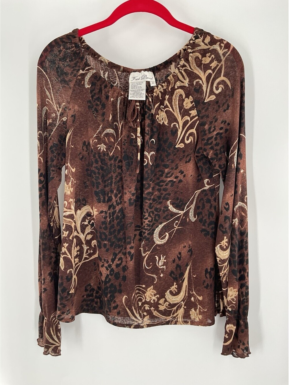 Fred David Women’s Size Medium Blouse 119